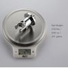 Solid Brass Wall Mount Handheld Shower Bracket Holder with Water Supply Elbow Shower Outlet Matte Silver (Silver)
