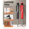 Nicpro Carpenter Pencil with Sharpener, Mechanical Carpenter Pencils Set with 26