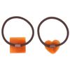 Aceti Hair Elastic Square, Heart (Tortoise Shell)