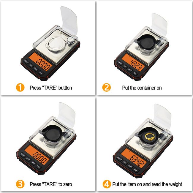 High Precision Digital Milligram Scale 50g/0.001g Mini Electronic