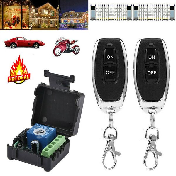 12V Relay 1CH Wireless RF Garage Door Remote Control Switch on/off Tra/nsmitter