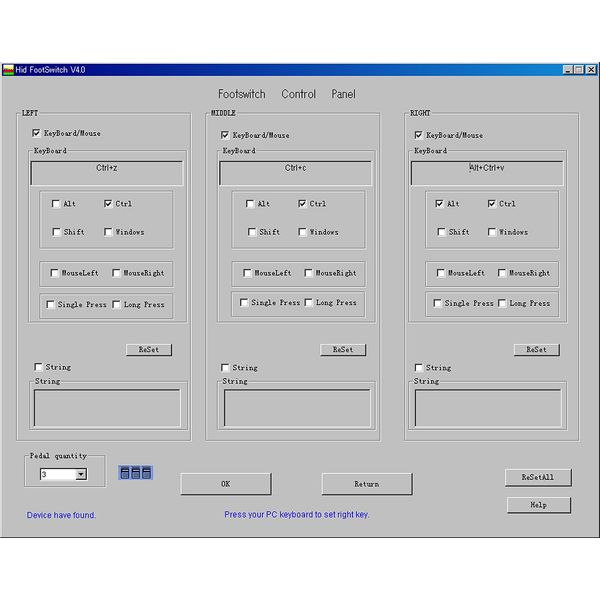 RI-FP1BK USB Foot Pedal Switch with Mouse Operation