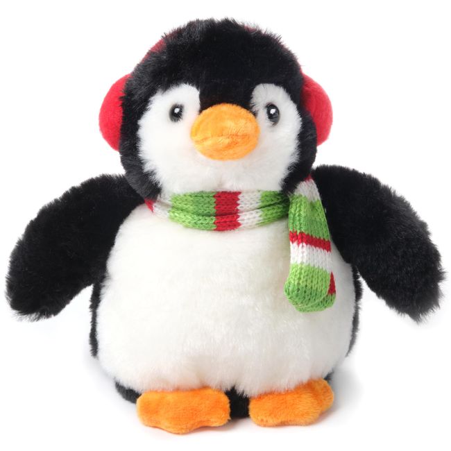 Bearington Flurry The Holiday Penguin Stuffed Animal, 7 Inch Christmas Plush