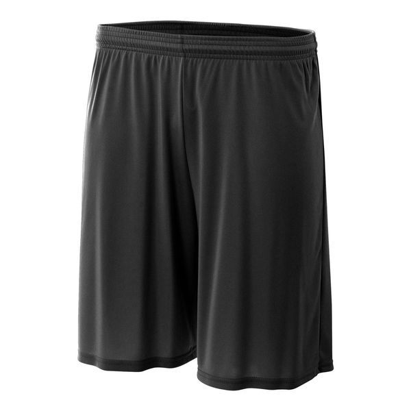 Black Youth Medium 6" Performance Shorts Moisture Wicking All Season UPF 30+/No Pockets