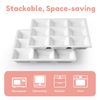 Cinf Ceramic 9-Compartment Tray White Microwave & Dishwasher Safe Perfect for Snacks and Desserts Multi-Section Serving Dish