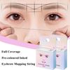 Brow Mapping String - Black Eyebrow Mapping String - Pre Coloured Inked Mapping String for Brows - Brow Mapping Suitable for Makeup & Eyebrow Waxing