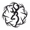 Browning Decal,Sheds, 6" White