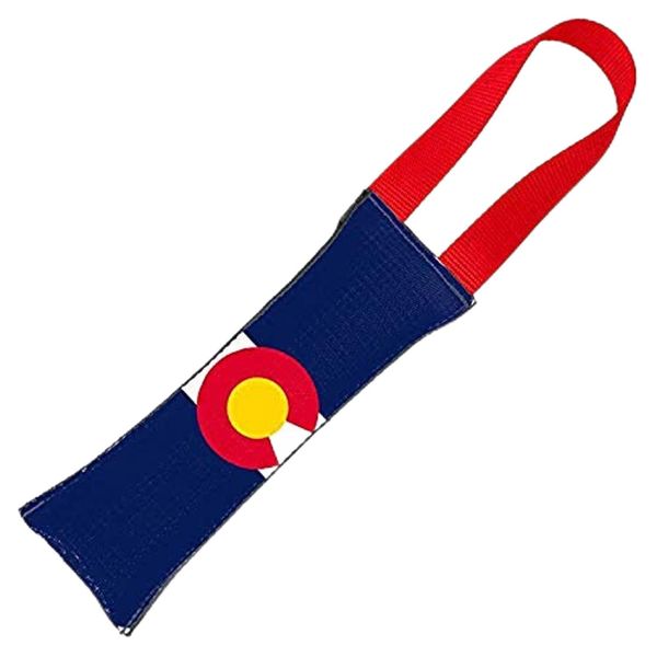 Buckle-Down Dog Tug Toy Colorado Flag Centered Multicolor, 15" x 3" x 2"