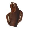 Barsony Brown Leather Pancake Holster for Ruger LC9 right