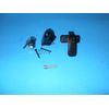 *Inside Black Storm and Screen Door Latch Handle With Lock CH701 KEY FREE SHIP