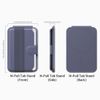 Sinjimoru Pull & Eject Magnetic Wallet for iPhone, 3-Card Holder with Adjustable Stand, Compatible with MagSafe, Lavender