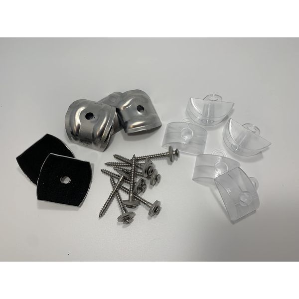 Set aus je 100 Stück Kalotten & Abstandhalter & Spengler-Schrauben TX20 EPDM-Dichtscheiben 4,5x55mm für Sinus Profil 76/18 Wellplatten PMMA Acrylglas