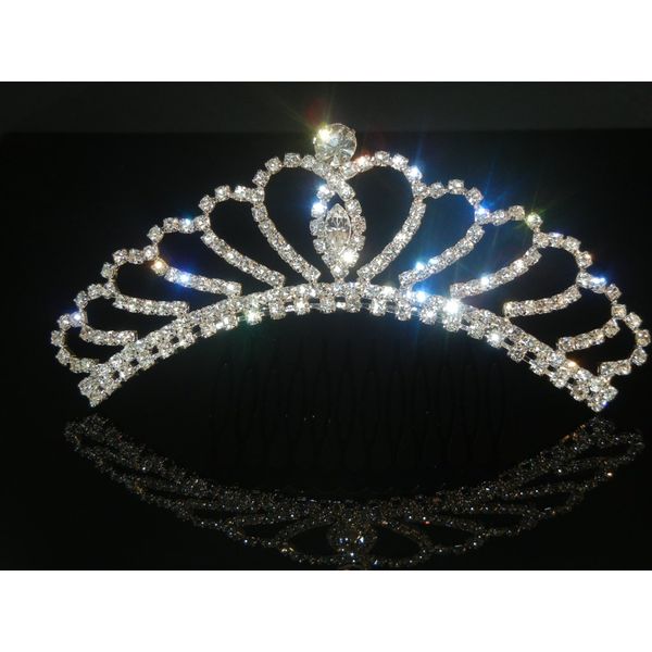 Wedding Crown, Bridal Tiara Rhinestone Crystal Crown C10