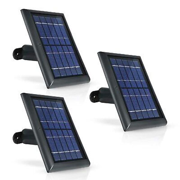 Solar Power Panel for Wyze Cam Outdoor Security Outdoor Camera (3 Pack)