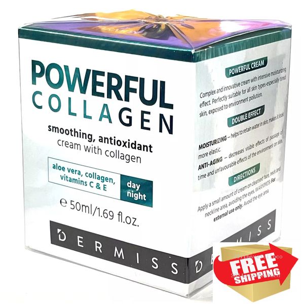 Powerful Collagen Cream with Vitamin C & E / Smoothing, Antioxidant