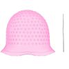 Silicone Hair Dye Hat Pink with Steel Needle Washable Reusable