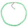 Gallay Collier Perle 6 kiwi transparent silber farbig 42 cm