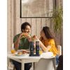 2PCS Electric Salt and Pepper Grinder Set Automatic Grinder w/ Rechargeable Base