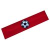 Cotton Soccer Ball Patch Stretch Headband (Red)