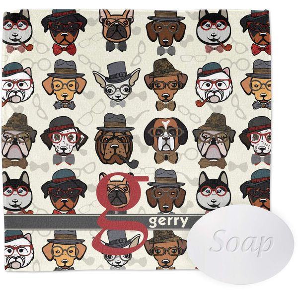 Personalized Hipster Dogs Washcloth