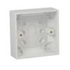 Double Wall Switch & Back Box Pattress. 2 Gang 2 Way Switched Electrical