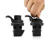 QWORK Push Button Latch, 2 Pack Plastic Push-to-Close Latches for Boat/Motorcycle Glove Box Locks