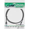 InLine 71901S Patchkabel slim, U/FTP PiMf, Cat.6A, schwarz, 1m