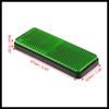 Hihaha 2 Pcs 87mm Green Universal Rectangular Reflective Warning Reflector Durable Material
