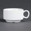 Olympia Whiteware Stacking Espresso Cups 85ml 85ml. White. Pack quantity: 12.