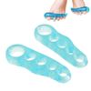 Bcurb Toe Gel-Lined Compression Socks & Toes Silicone Separator Spacer (Gray, Medium)