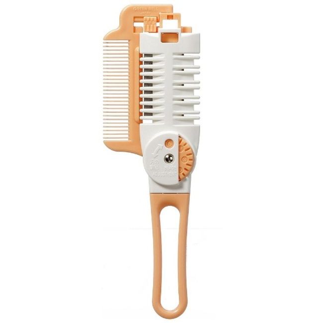 [25th P10x] Two-way dial hair cutter with comb Orange MB-306 (1 piece) Hair hair cutter Home cut Easy Cutting amount adjustment Sukeru Regular blade Suki blade 2-way Scratching scissors Non-standard mail shipping [△ Within specifications] / 4972525534321