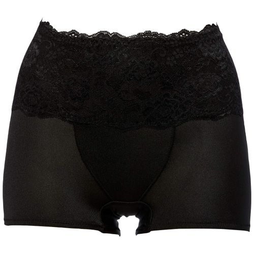 Atsugi 80553AS Women's Girdle Shorts, Double Beauty, Stomach-Flattening, Hip-Lifting, Half Length - Double Clean Panties, Girdle Shorts, Tummy Pressure, Butt Lift, Cropped Length blk