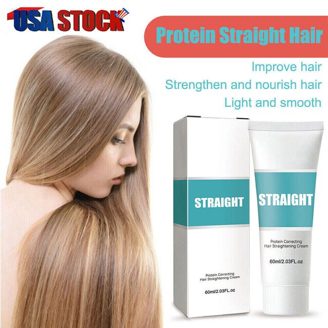 Keratin Treatment Hair Straightening Cream Fast Smoothing For Deep Curly Hair