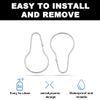 LEBQ 40 Pack Shower Curtain Ring Hanging Hooks for Sorting and Organizing by LEBQ