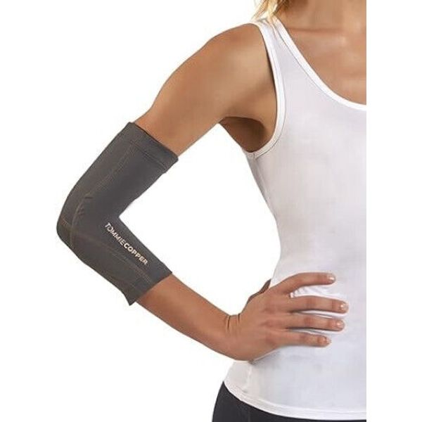 Copper Compression Elbow Sleeve Brace Wrap Support Arthritis Tendonitis Pain,XL]