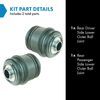TRQ Rear Driver & Passenger Side Lower Outer Ball Joint Set Compatible with 95-10 BMW