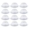 12 Pack 6 Inch White Step Baffle Recessed Housing Can Trim Light