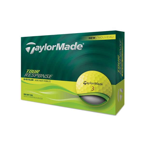 TaylorMade 2025 Golf Tour Response Yellow Golf Balls