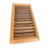 Miller Shingle Rectangle Clear Cedar Vent, Flush Mount - 12 inch x 24 inch