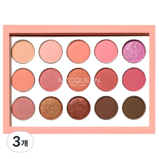 McQueen New York 1001 Tone on Tone Shadow Palette Coral Edition, Mixed Color, 1ea