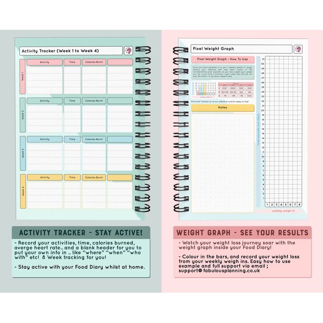 Weight Loss Tracker Digital, Weight Watchers Tracker, Weight Scale Planner,  Cute Fitness Planner, Exercise Tracker, Weight Journal Printable 