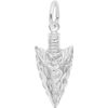 Rembrandt Arrowhead Charm - Metal - Sterling Silver