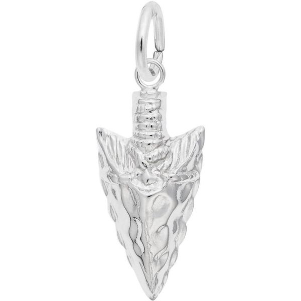 Rembrandt Arrowhead Charm - Metal - Sterling Silver
