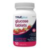 TRUEplus® Glucose Tablets, Raspberry Flavor - 50ct