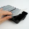 Pack of 2 Bait Box Fishing Tackle Box Fishing Bait Box with Adjustable Single Compartments Suitable as a Fishing Gift