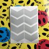 Safe-Tee Reflective SILVER/WHITE 3 INCH CHEVRON Road Safety Stickers