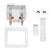 EFIELD Washing Machine Box , 1/4 Turn Valves, 1/2" Crimp Pex Inlet / SS Arrestor