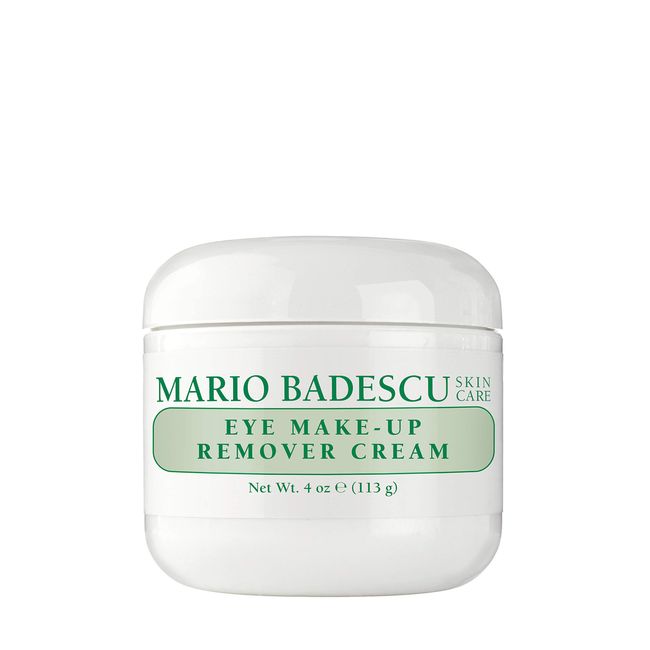 Mario Badescu Eye Makeup Remover Cream - Gentle, Non-Irritating Gel-Cream Waterproof Liner and Mascara Remover - Safe for Contact Lens Wearer - Vegan Skin Care Makeup Cleanser, 4 Oz