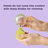 Chef’N Garliczoom Garlic Chopper, Handheld Garlic Mincer with Rolling Action, Ea