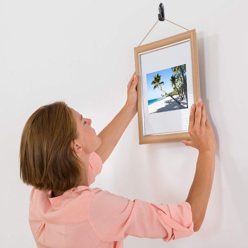30 Pieces 20 Lbs Pin Hooks Push Pin Hangers Metal Picture Hanging Nails for Home Office Wooden or Fabric Wall(Black)